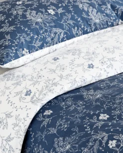 Duvet Covers*ZARA Home Floral Comforter Duvet Cover Blue