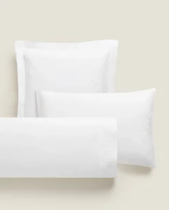 Pillowcases*ZARA Home Floral Embroidery Pillowcase White