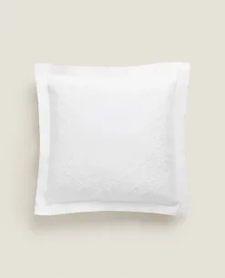 Pillowcases*ZARA Home Floral Embroidery Pillowcase White