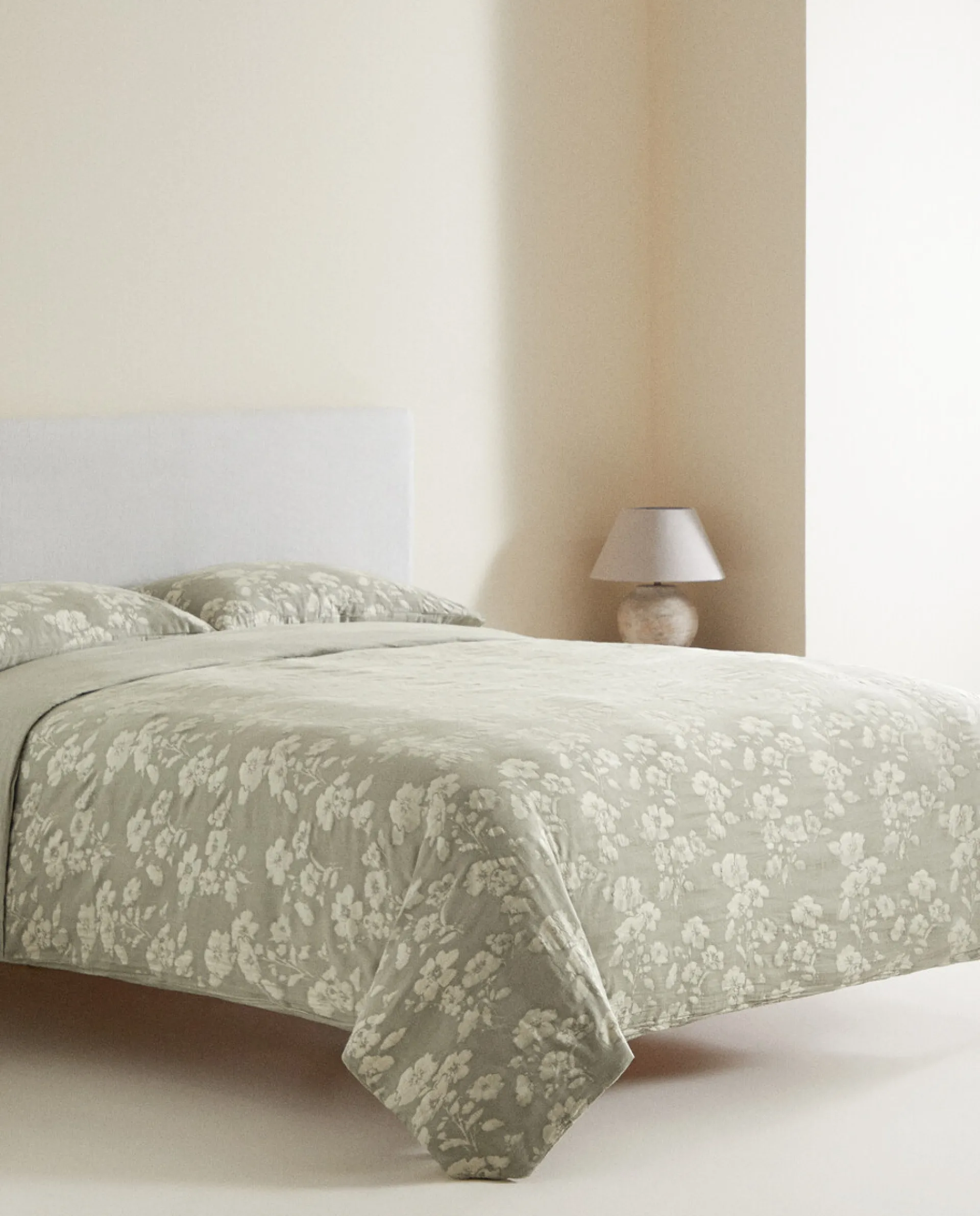 Duvet Covers*ZARA Home Floral Jacquard Duvet Cover Green