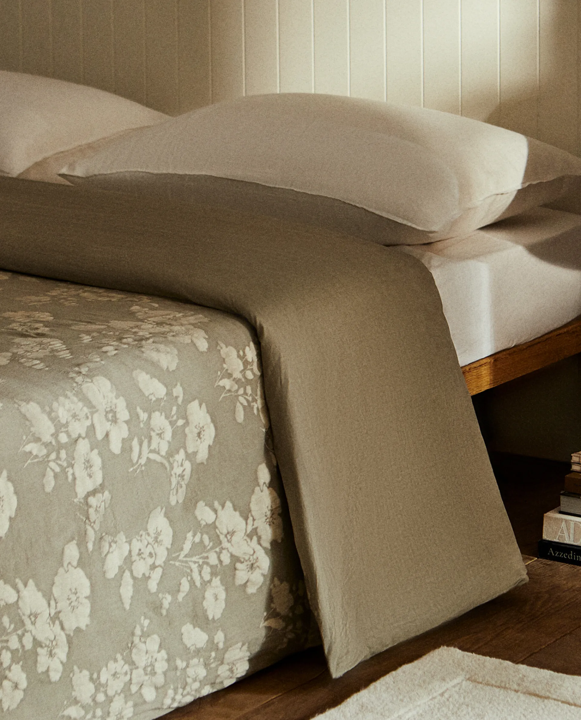 Duvet Covers*ZARA Home Floral Jacquard Duvet Cover Green