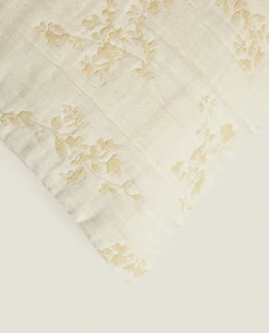 Bedspreads*ZARA Home Floral Jacquard Throw Pillow Cover Beige