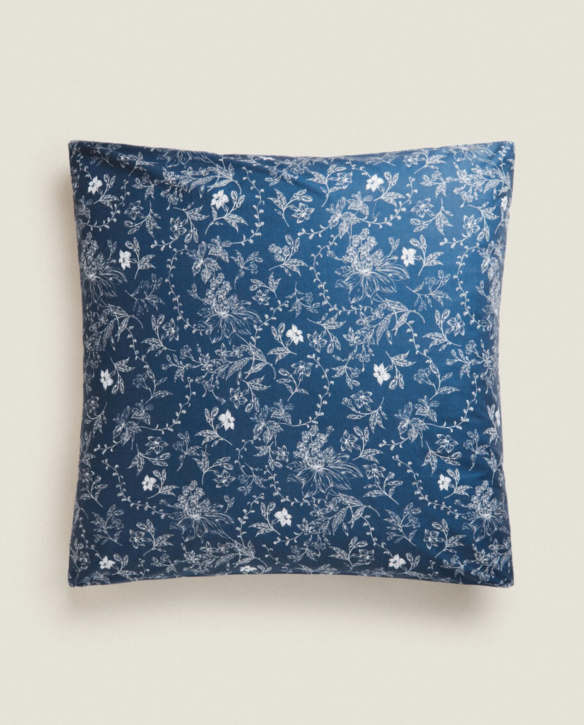Pillowcases*ZARA Home Floral Pillowcase Blue