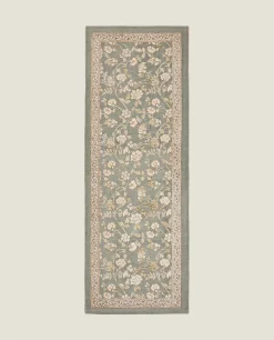 Decorative*ZARA Home Floral Print Block Rug Multicolored