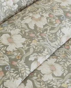 Duvet Covers*ZARA Home Floral Print Duvet Cover Green