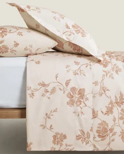 Duvet Covers*ZARA Home Floral Print Duvet Cover Pink