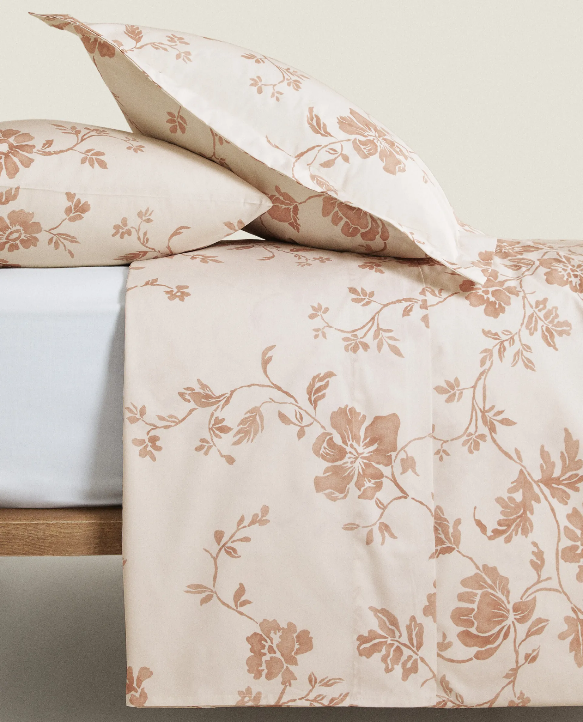 Duvet Covers*ZARA Home Floral Print Duvet Cover Pink
