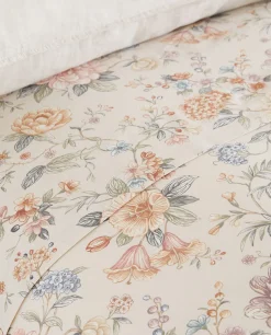 Duvet Covers*ZARA Home Floral Print Duvet Cover Sand