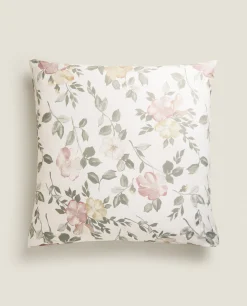 Pillowcases*ZARA Home Floral Print Pillowcase Pink