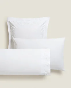 Pillowcases*ZARA Home Floral Print Pillowcase White