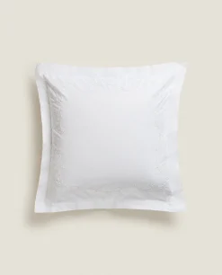 Pillowcases*ZARA Home Floral Print Pillowcase White