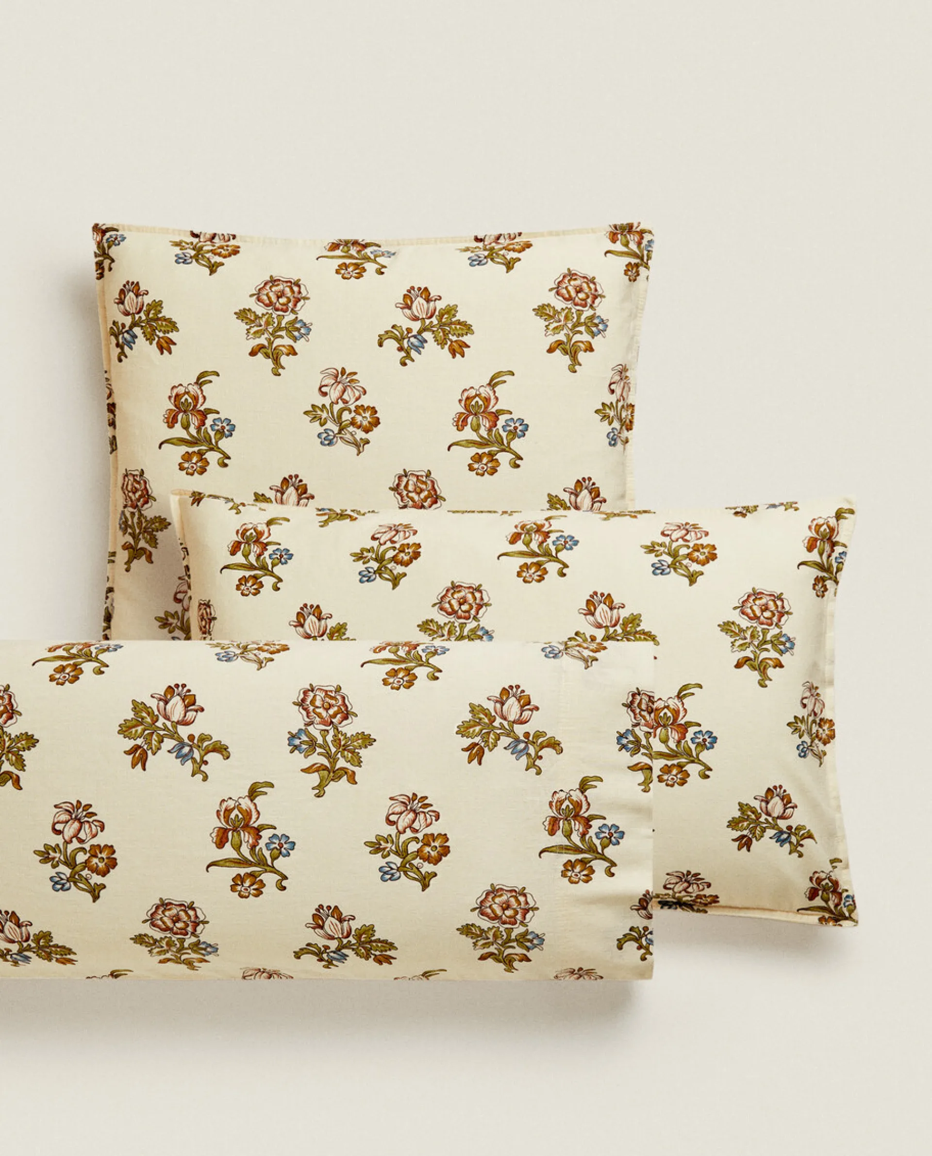 Pillowcases*ZARA Home Floral Print Pillowcase Sand