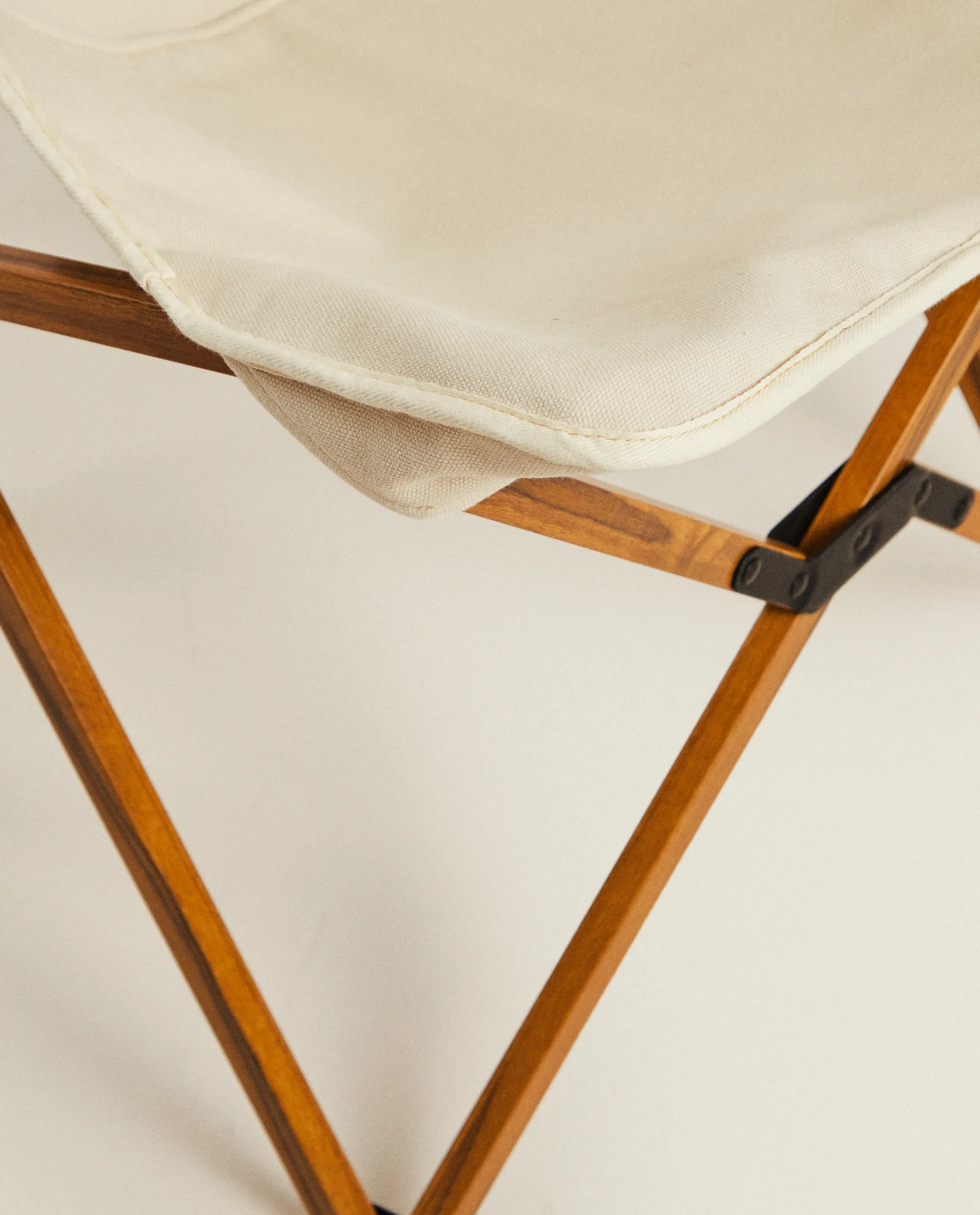 Chairs & Armchairs*ZARA Home Folding Aluminum And Canvas Chair Natural Colour