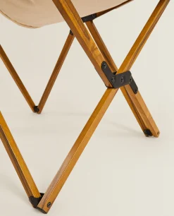 Chairs & Armchairs*ZARA Home Folding Aluminum And Canvas Chair Natural Colour