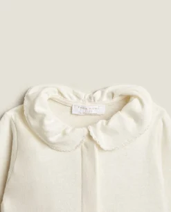 Clothing And Footwear*ZARA Home Footed Pajamas With Collar Cream