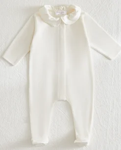 Clothing And Footwear*ZARA Home Footed Pajamas With Collar Cream