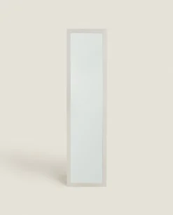 Mirrors*ZARA Home Full-Length Mirror With Linen Frame White