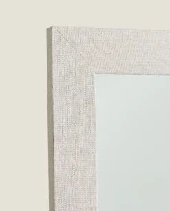 Mirrors*ZARA Home Full-Length Mirror With Linen Frame White