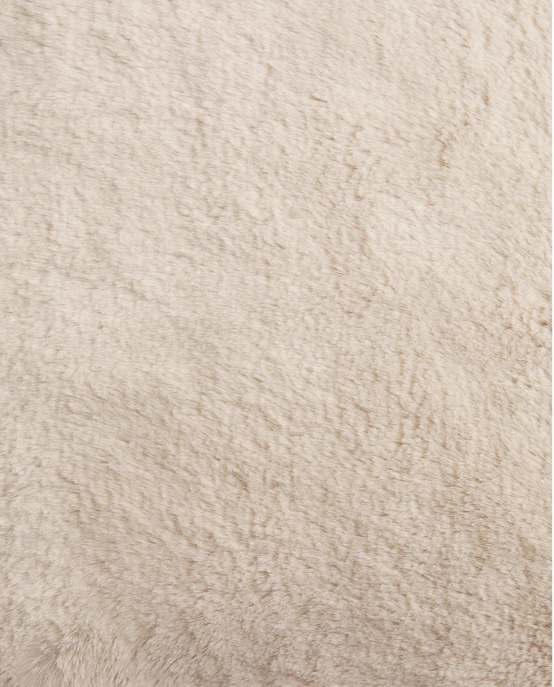 Solid*ZARA Home Fur (Faux) Throw Pillow Cover Natural Colour