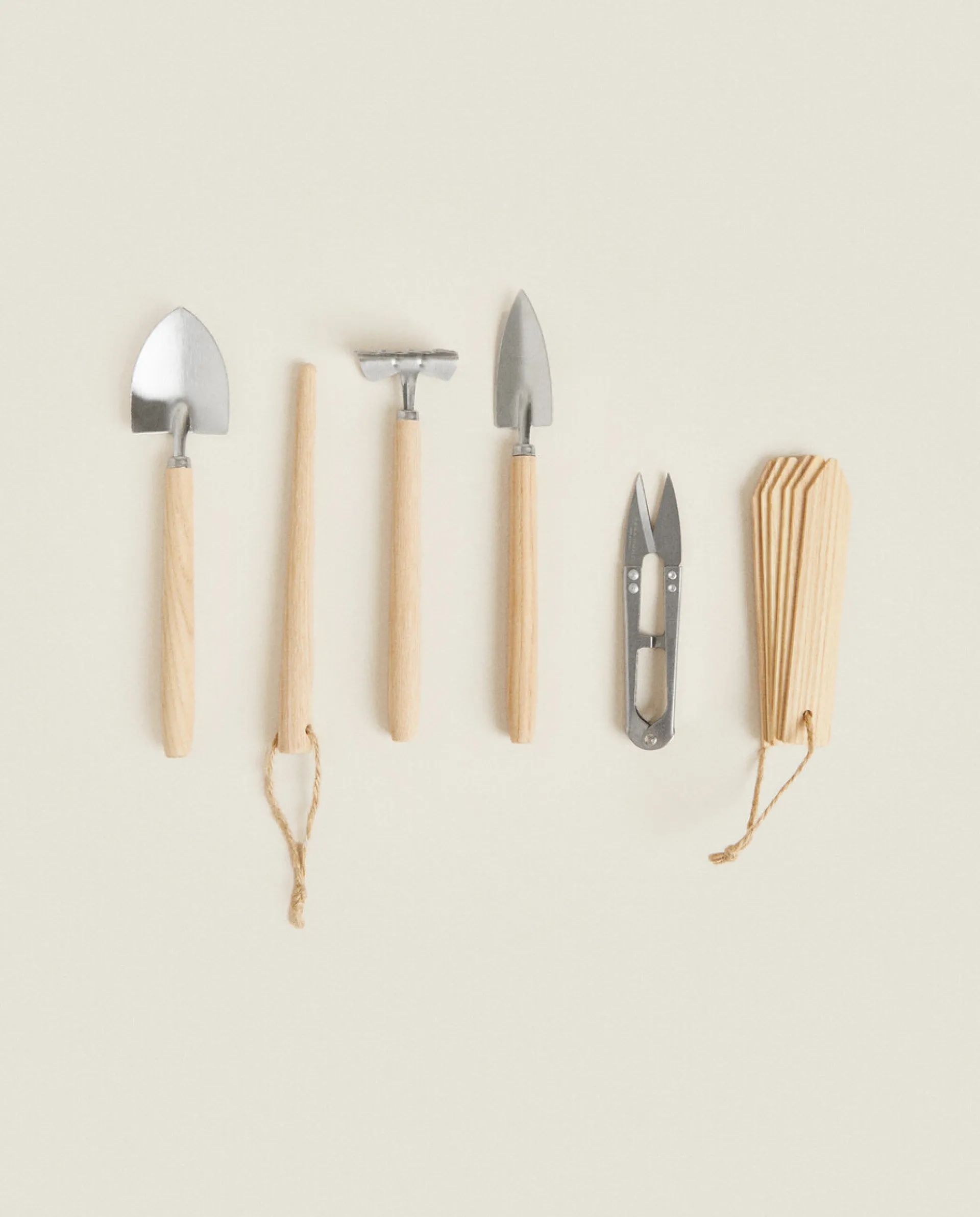 Garden*ZARA Home Garden Utensils (Set Of 6) Natural Colour