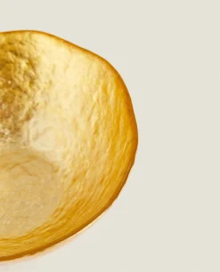 Bowls*ZARA Home Glass Bowl Golden