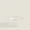 Bowls*ZARA Home Glass Bowl With Raised Detail Golden