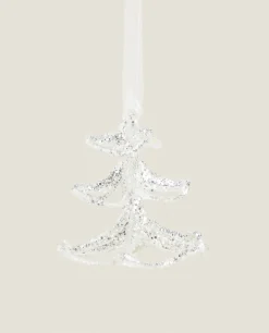 Decoration*ZARA Home Glass Christmas Tree Decoration Silver