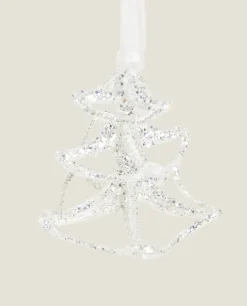 Decoration*ZARA Home Glass Christmas Tree Decoration Silver