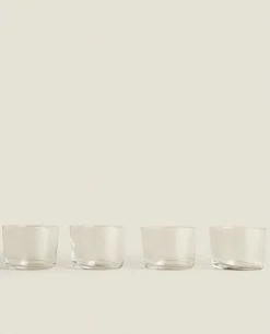 Tumblers*ZARA Home Glass Tumbler (Pack Of 4) Transparent