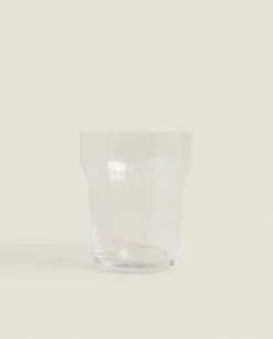 Tumblers*ZARA Home Glass Tumbler With Line Design Transparent