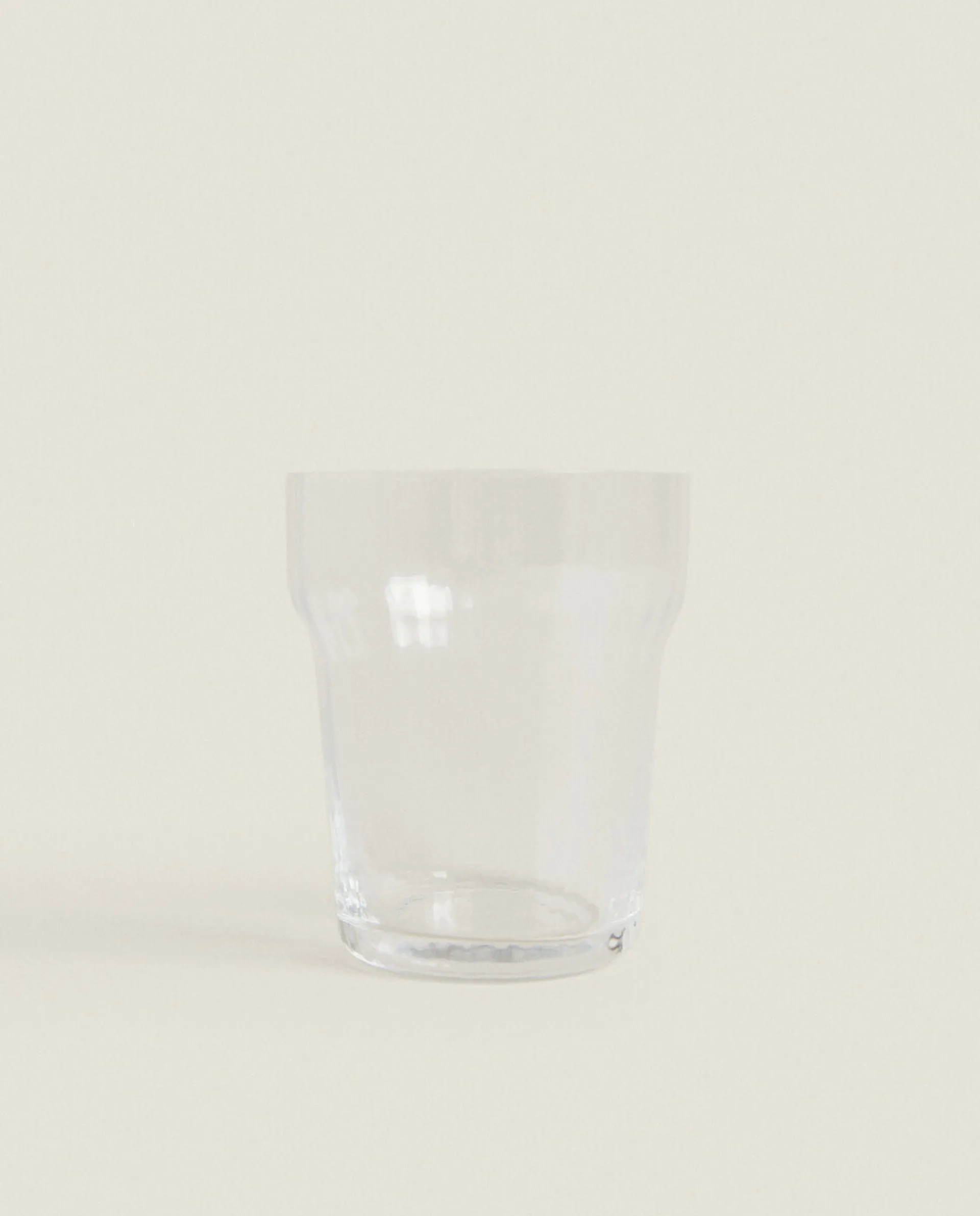 Tumblers*ZARA Home Glass Tumbler With Line Design Transparent