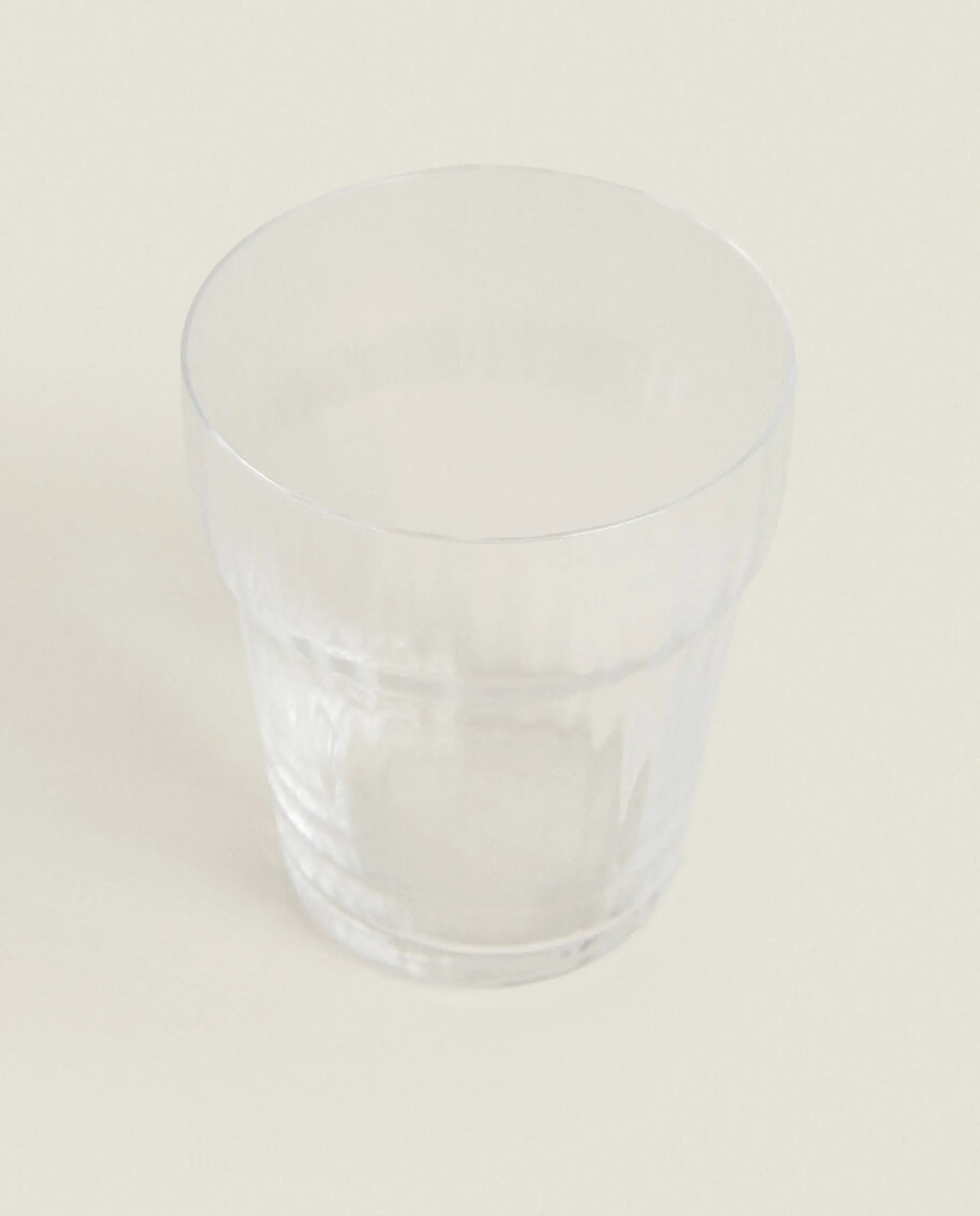 Tumblers*ZARA Home Glass Tumbler With Line Design Transparent