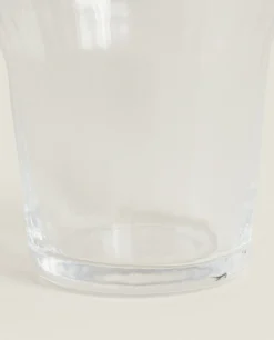 Tumblers*ZARA Home Glass Tumbler With Line Design Transparent