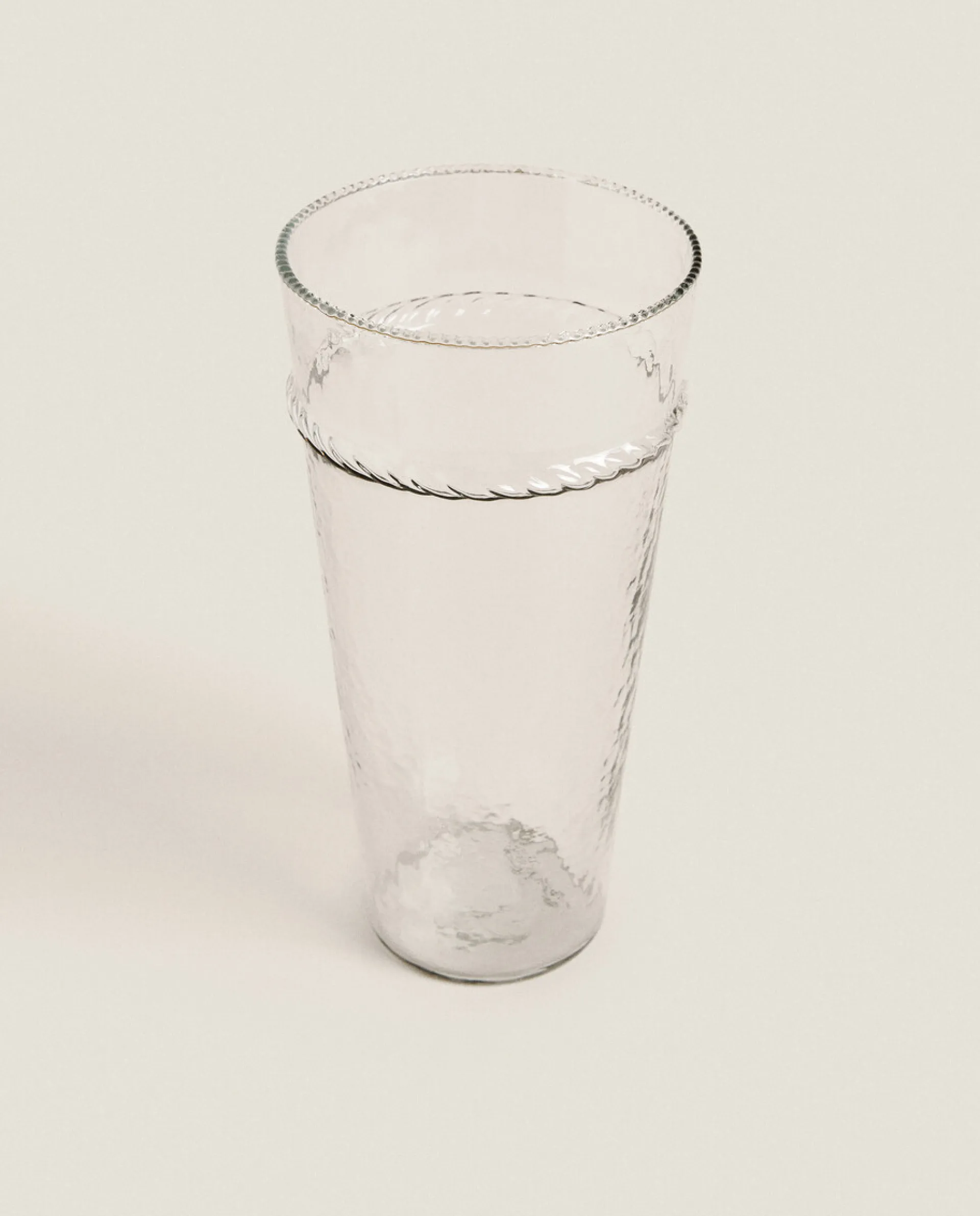 Vases*ZARA Home Glass Vase With Border Transparent