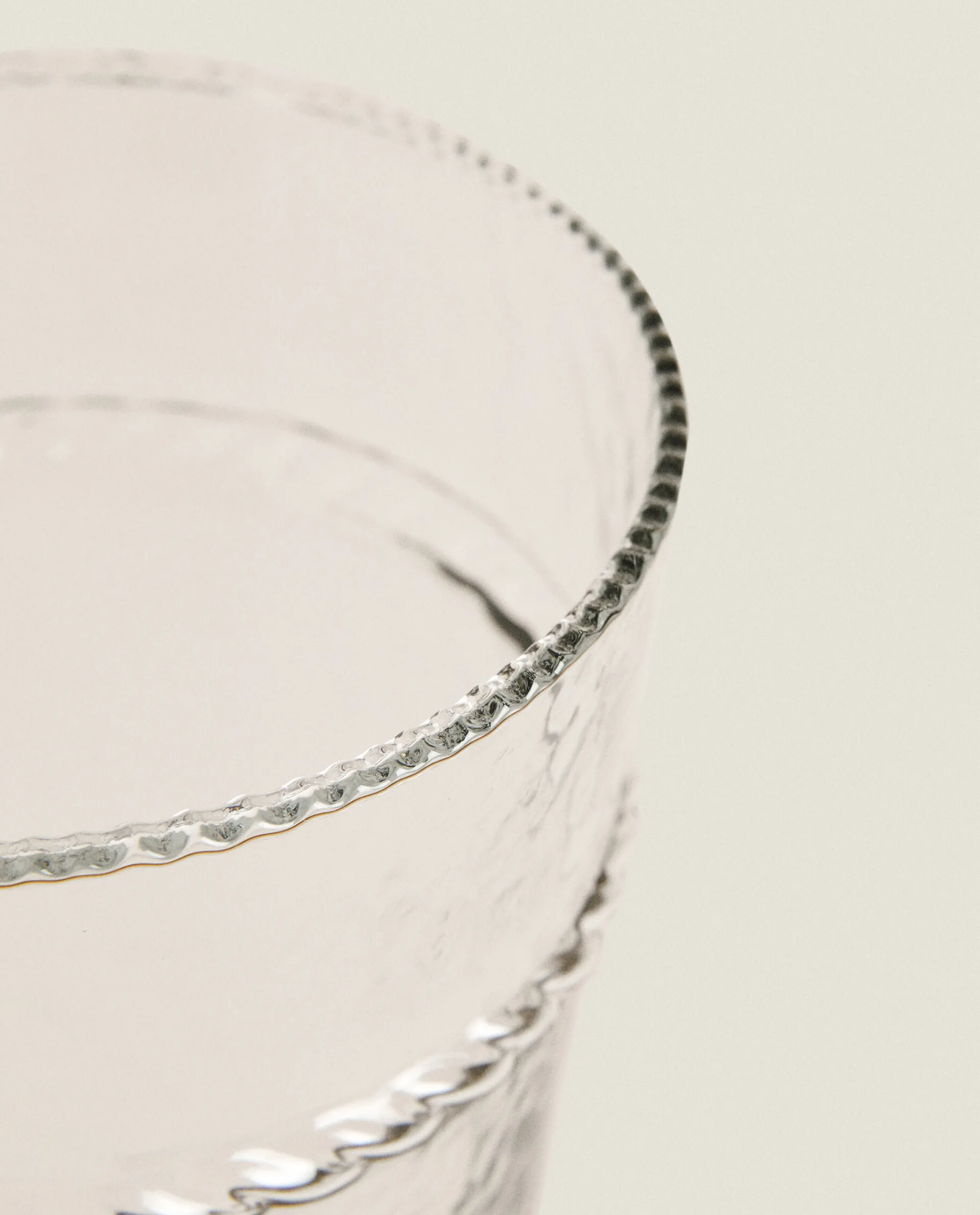 Vases*ZARA Home Glass Vase With Border Transparent