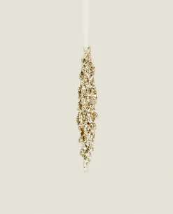 Decoration*ZARA Home Glittery Christmas Branch Decoration Golden