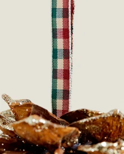 Decoration*ZARA Home Glittery Christmas Pineapple Decoration Brown