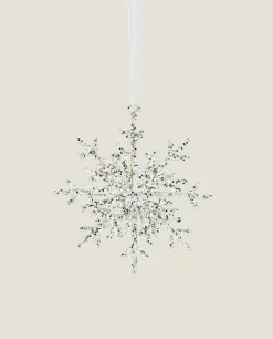 Decoration*ZARA Home Glittery Christmas Snowflake Decoration Silver