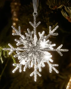 Decoration*ZARA Home Glittery Christmas Snowflake Decoration Silver
