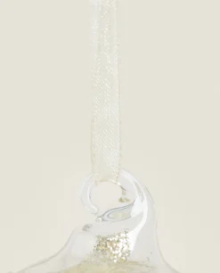 Decoration*ZARA Home Glittery Glass Christmas Ball Decoration Golden