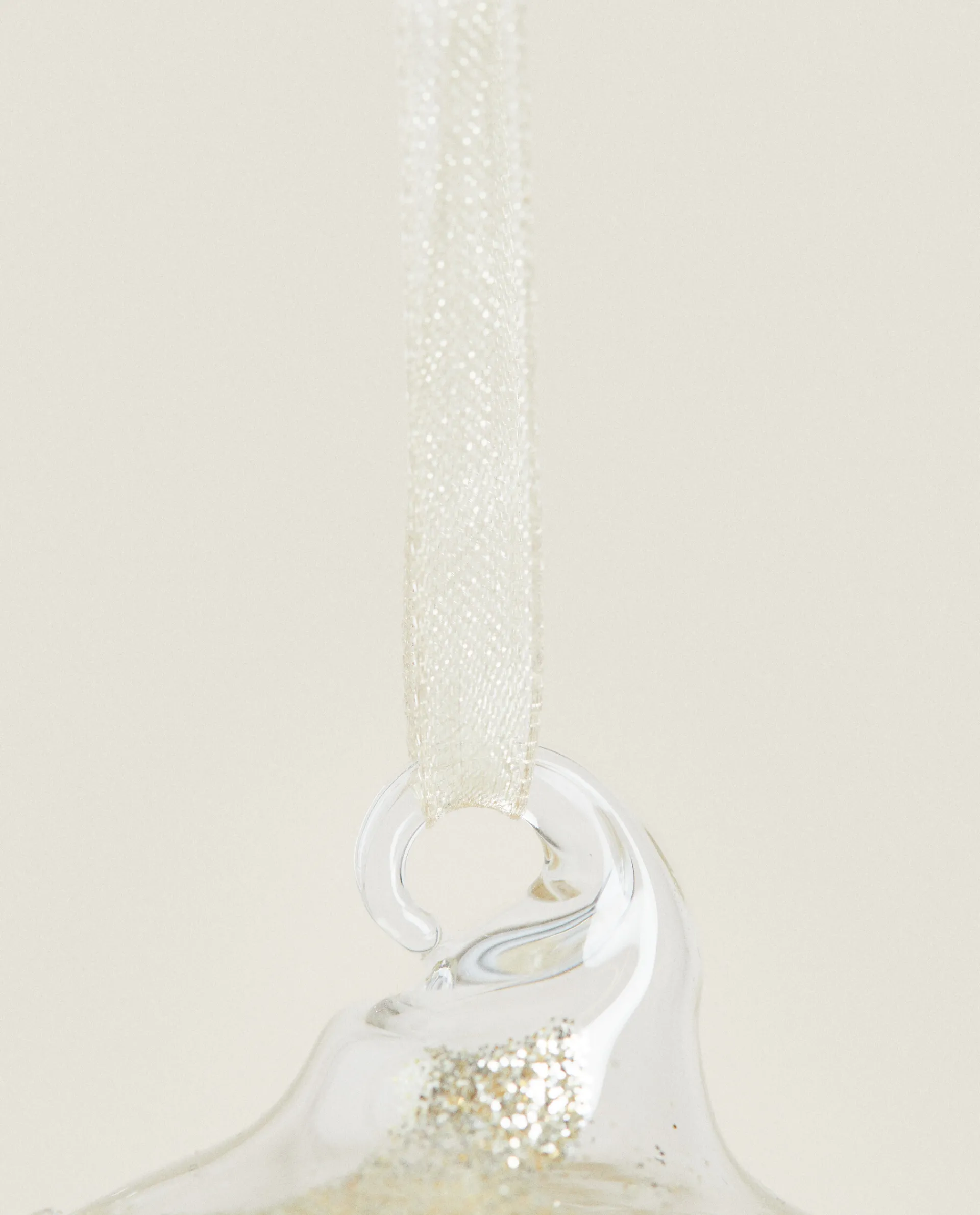 Decoration*ZARA Home Glittery Glass Christmas Ball Decoration Golden