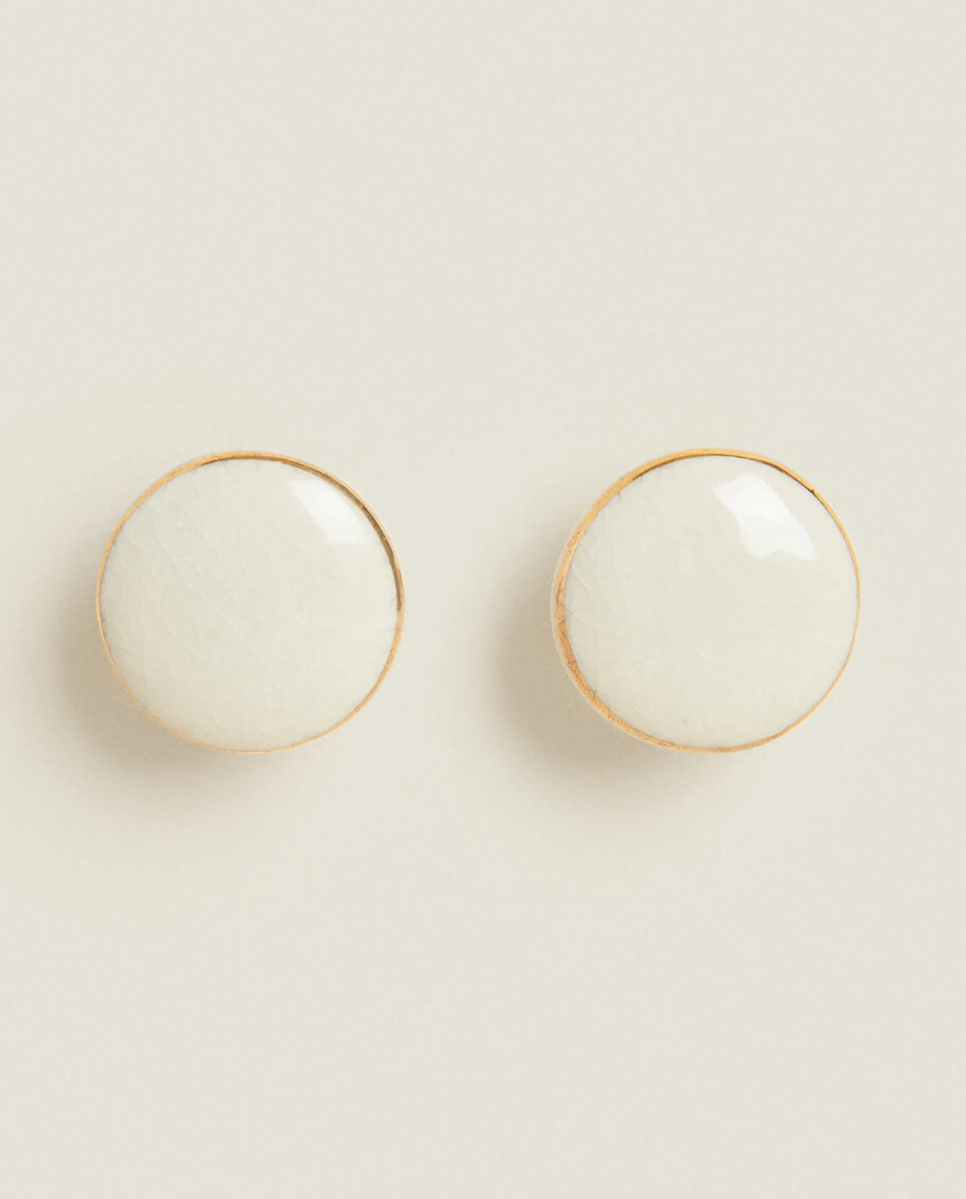 Door Knobs*ZARA Home Gold And Door Knob (Pack Of 2) White