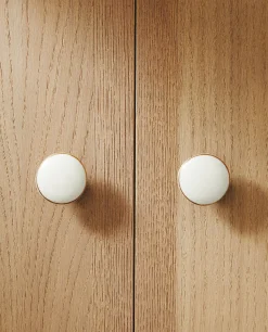 Door Knobs*ZARA Home Gold And Door Knob (Pack Of 2) White