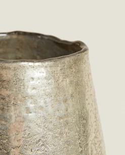 Vases*ZARA Home Gold Glass Vase Golden