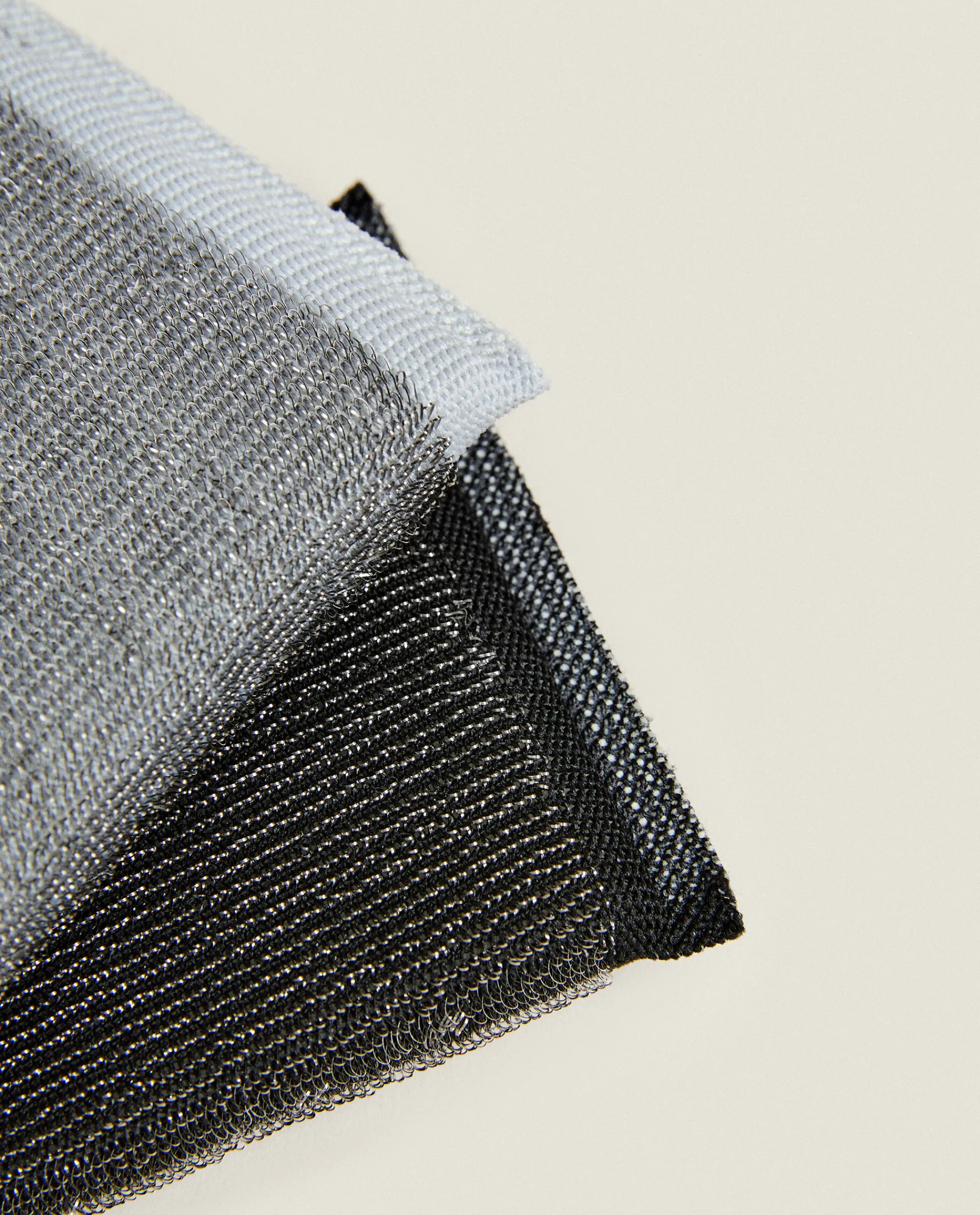 Cleaning*ZARA Home Grey And Black Scrubber (Set Of 2) Steel