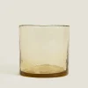 Tumblers*ZARA Home Hammered Glass Tumbler Brown