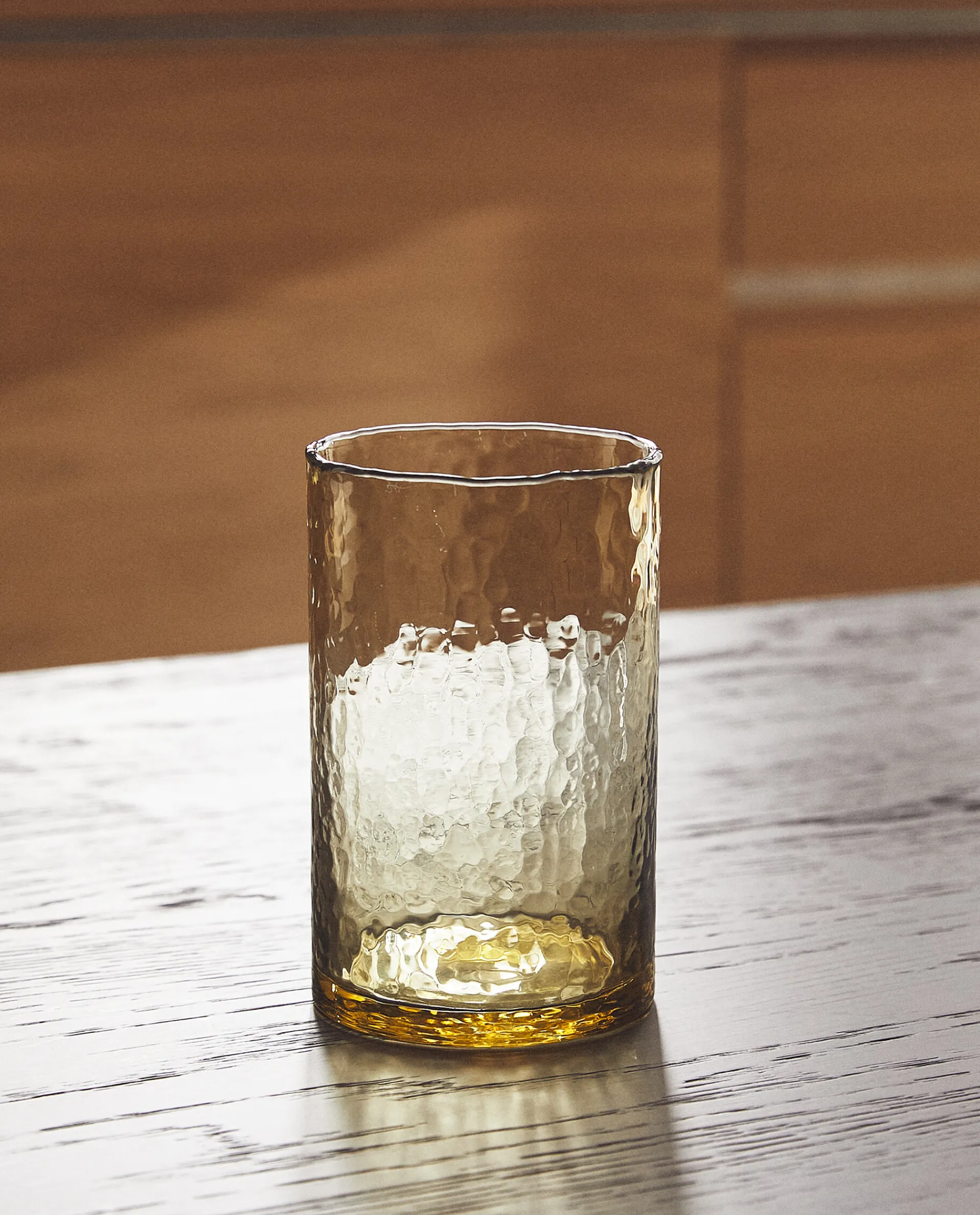 Tumblers*ZARA Home Hammered Glass Tumbler Brown
