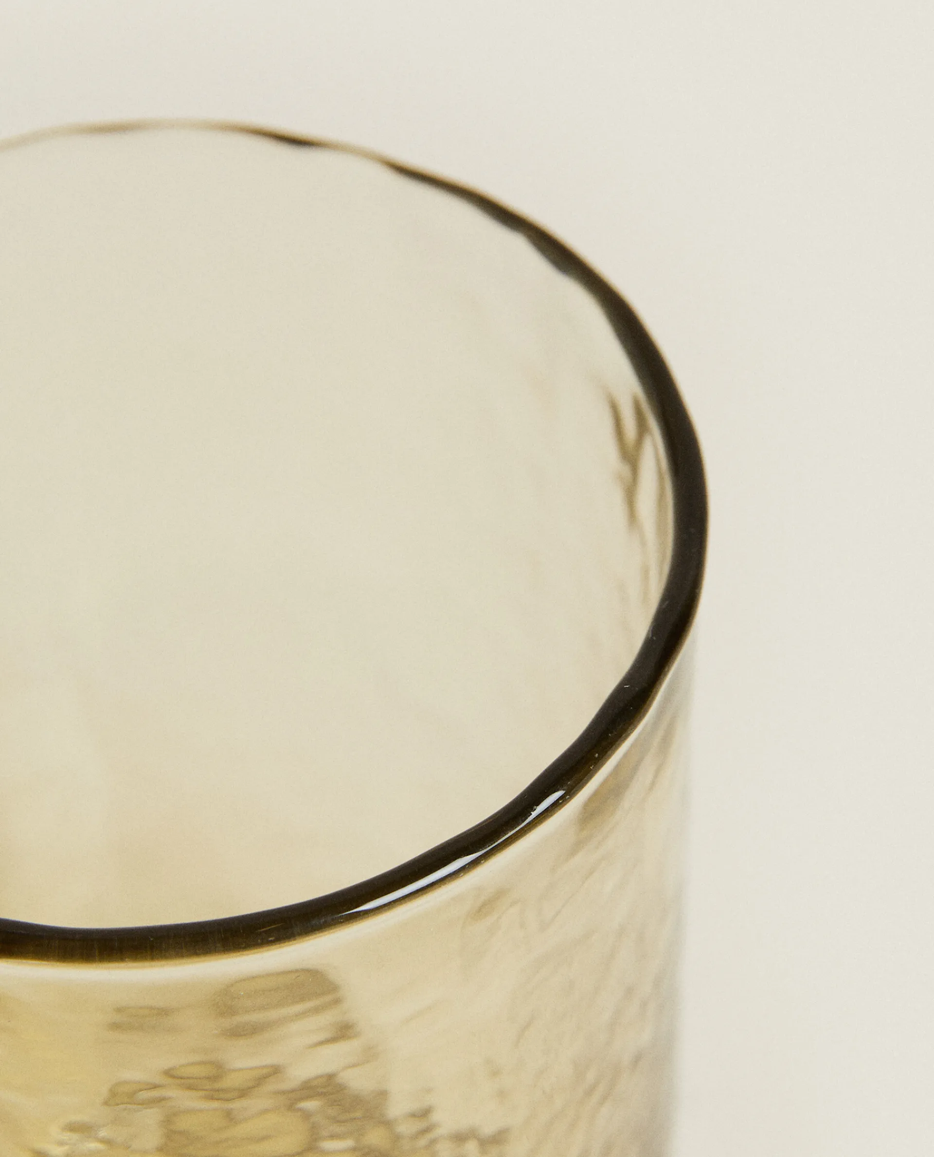 Tumblers*ZARA Home Hammered Glass Tumbler Brown