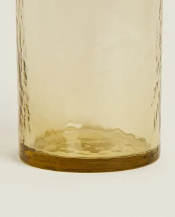 Tumblers*ZARA Home Hammered Glass Tumbler Brown
