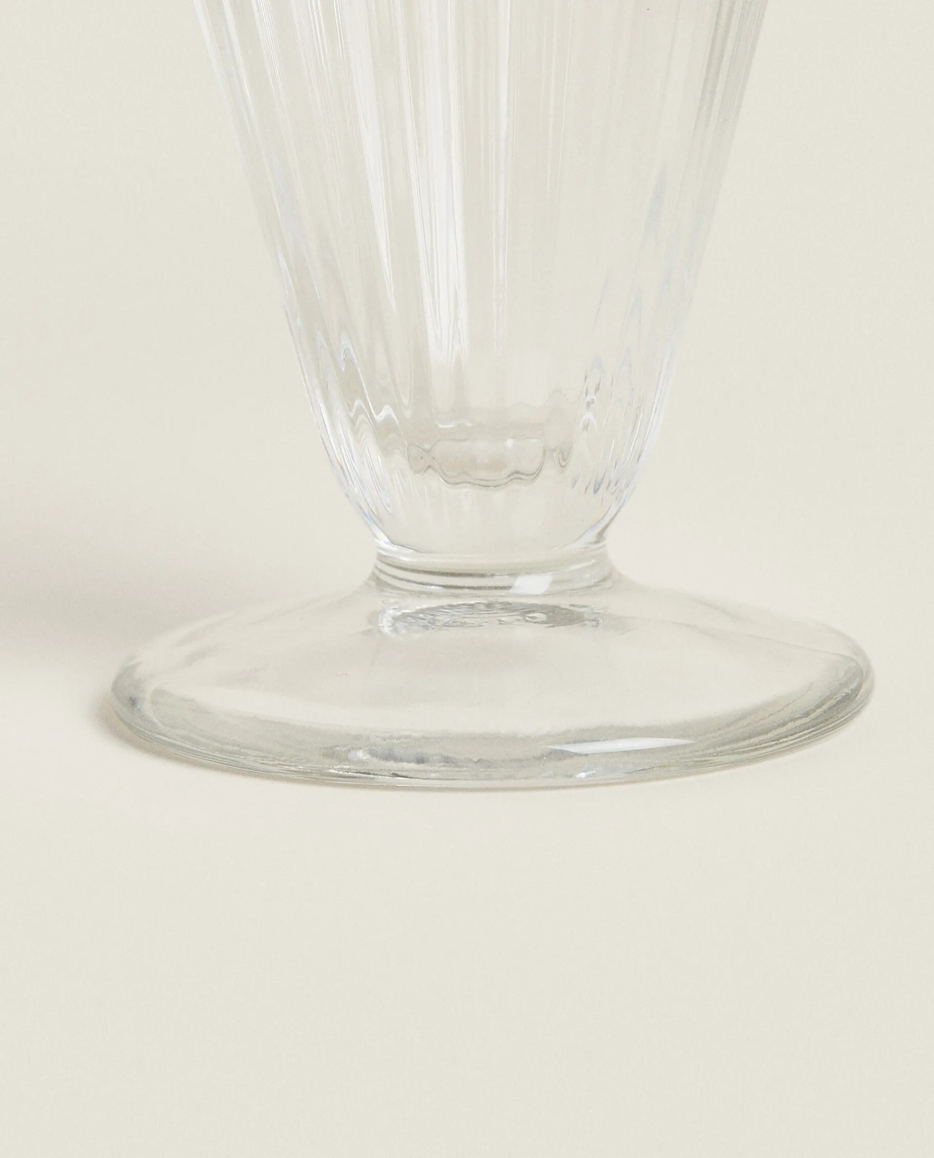 Glasses And Flutes*ZARA Home Ice-Cream Cup With Lines Transparent